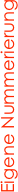 Eigene Nummerierung